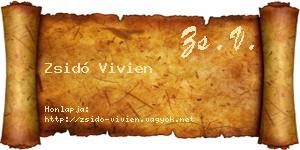 Zsidó Vivien névjegykártya